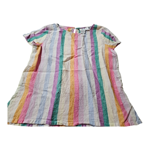 C&C California rainbow striped linen top size Medium - Picture 2 of 7